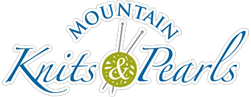 Mountain Knits & Pearls Logo